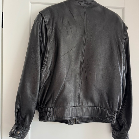 J. Park | genuine leather bomber jacket - Picture 3 of 15